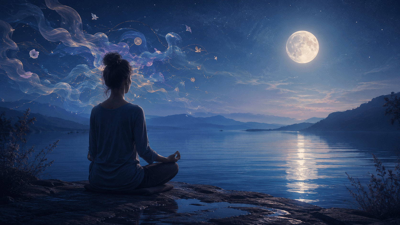 Meditación y pensamientos durante la práctica